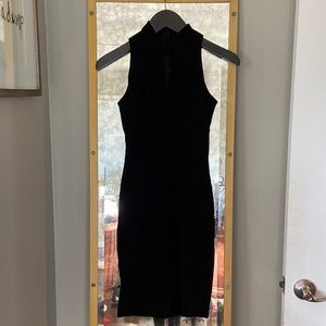 White House Black Market 00 Black Halter Spandex Dress
